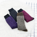 Feste Farbe verdickte Vlies warme Socken